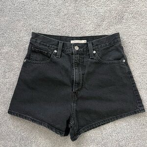 Levi's Classic High Wasted Denim Mom Shorts